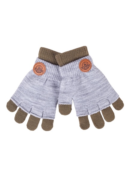 Перчатки YO! (5904921622288) р.14 серый 