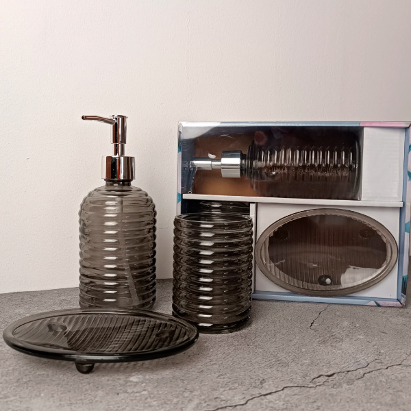 Набір аксесуарів для ванної кімнати Графіт 136119