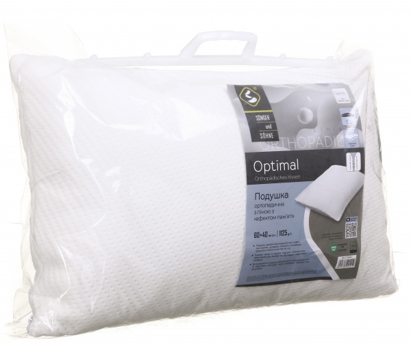 Подушка ортопедична Optimal Songer und Sohne 40x60 см білий
