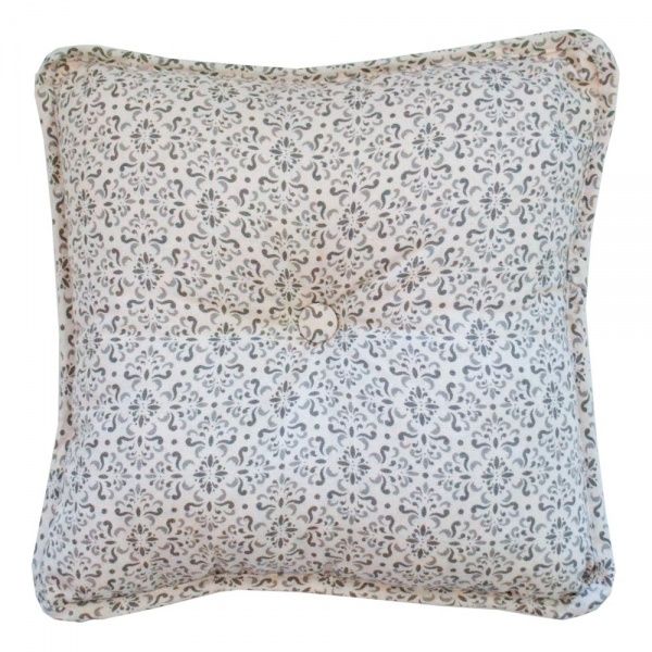 Подушка декоративна Bella 35x35 см сірий із малюнком Прованс 