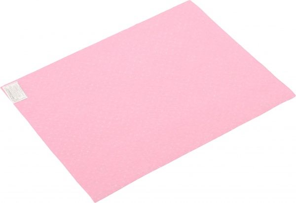 Фетр з принтом Горох світло-рожевий 1 мм, 42,5x33 см