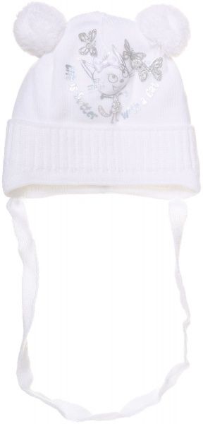 Шапочка детская для девочки Luna Kids р.36 белый 2105 