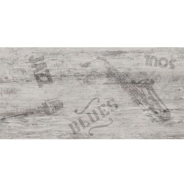 Декор Golden Tile Vesta Jazz У30990 Білий ректифікат 300x600 мм