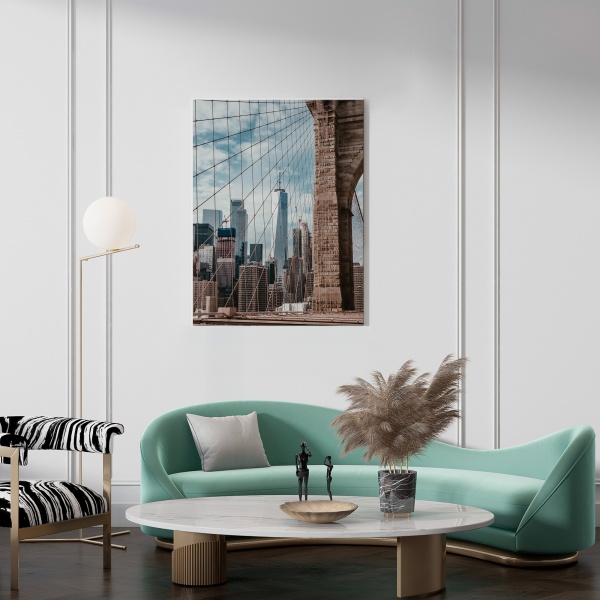 Картина на холсте Бруклинский мост 50x70 см WS Holst 14082219,2 