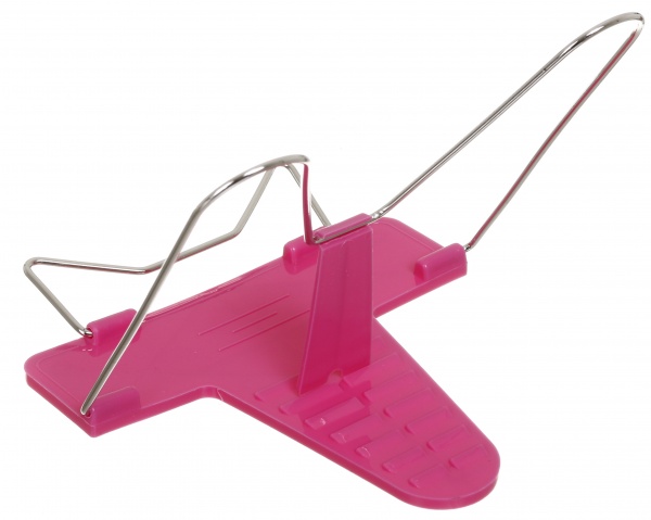 Подставка для книг пластик с металлом розовый Nota Bene