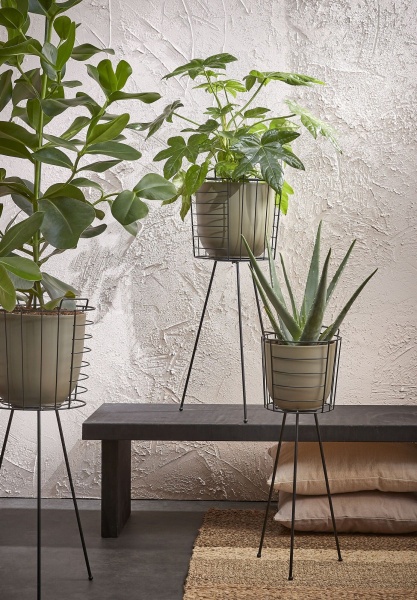 Вазон керамический Edelman Tusca 17 см круглый 2,72 л зеленый оливковый (1051613) 