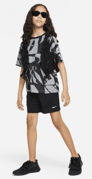 Футболка Nike B NK DF MULTI + SS TP SSNL AOP FB1287-065 р.L сірий