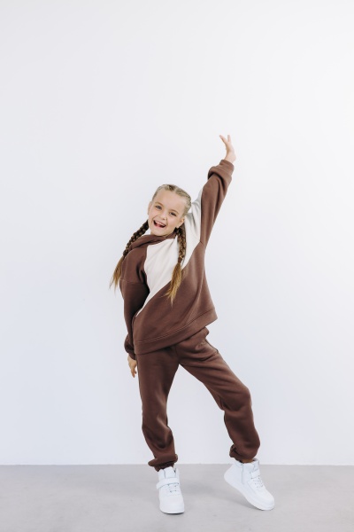 Спортивный костюм Obzor р.164 капучино 872 