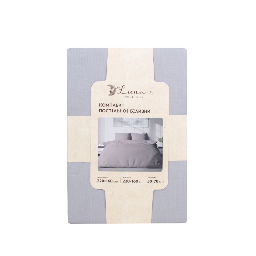 Комплект постільної білизни Mono 1.5 бузковий Luna