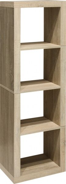 Полиця книжкова Inteo Кубус МІКС 1х4 438x1500x290 мм дуб сонома 
