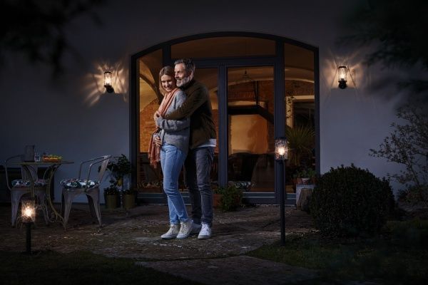 Світильник вуличний настінний Ledvance Classic Cage Down E27 IP44 чорний 