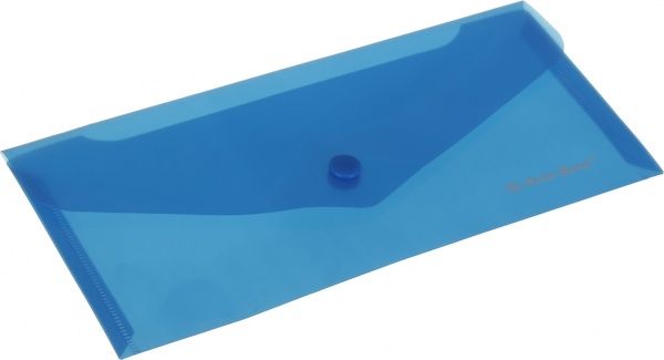 Папка-евроконверт на кнопке синяя Nota Bene