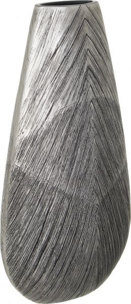 Ваза полирезиновая серая Metalic 25,5х12,5х46 см