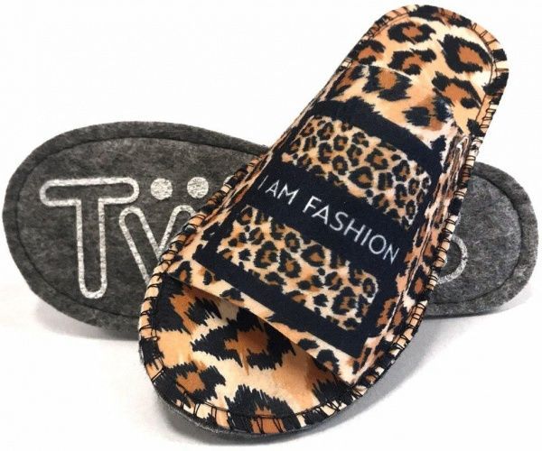 Капці домашні Twins Animal р. 36/37 коричневий 4419 