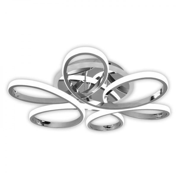 Люстра светодиодная Hopfen Gemini CHR-RGB с пультом ДУ 110 Вт хром 