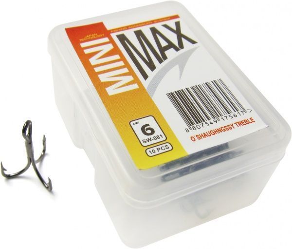 Крючок MiniMax Treble Hook o'shaughnessy №6 10 шт. SW081-6
