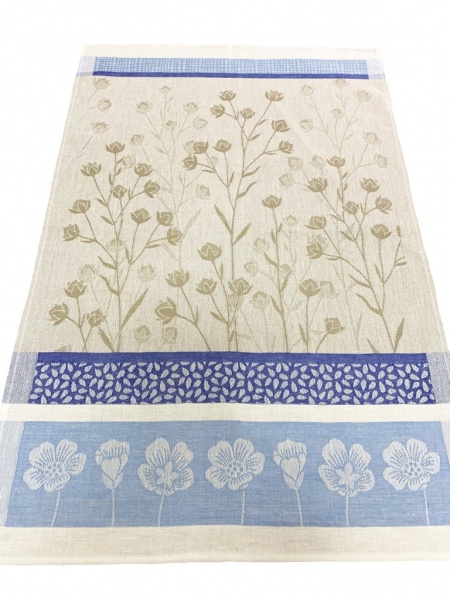 Полотенце кухонное Лен 49x70 см серо-голубой Галерея льна 