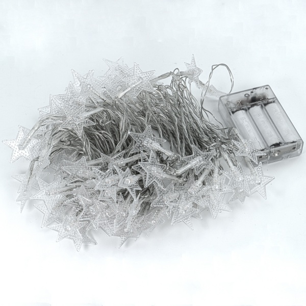 Декоративная гирлянда Altalusse (INL-2706B-80 Warm) встроенный светодиод (LED) 80 ламп 10 м 