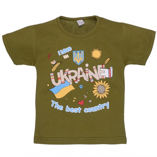 Футболка для мальчиков Татошка 0601301хпу р.116 хаки 