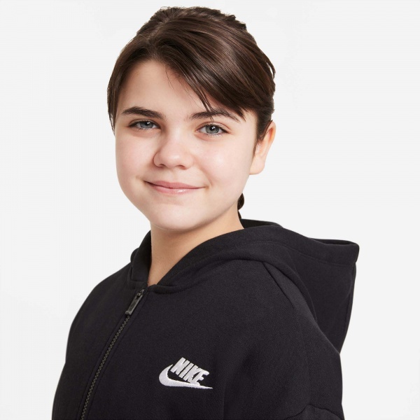 Джемпер Nike CLUB FLC FZ HOODIE LBR DC7118-010 р. S чорний