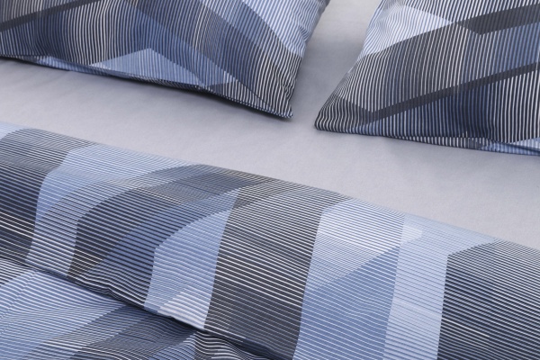 Комплект постільної білизни Basic Бруно преміум 1.5 сірий Luna 