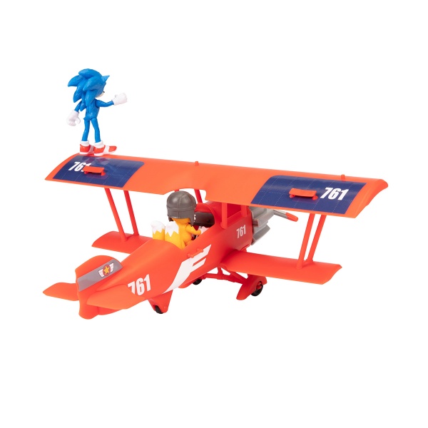 Игровой набор Sonic the Hedgehog 2 с фигурками 2 Соник и Тэйлз на биплане 412674 