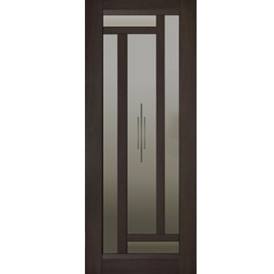 Дверь межкомнатная Arte Милан Витраж 60 см венге стекло с рисунком