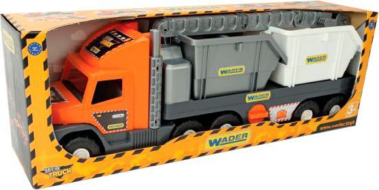 Автомобіль Wader Super Tech Truck з будівельними контейнерами