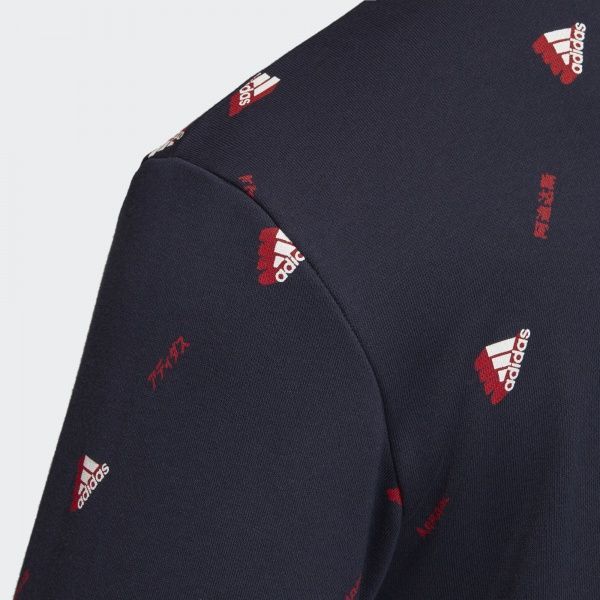 Джемпер Adidas MHE Crew GFX FI4037 р. L темно-синій