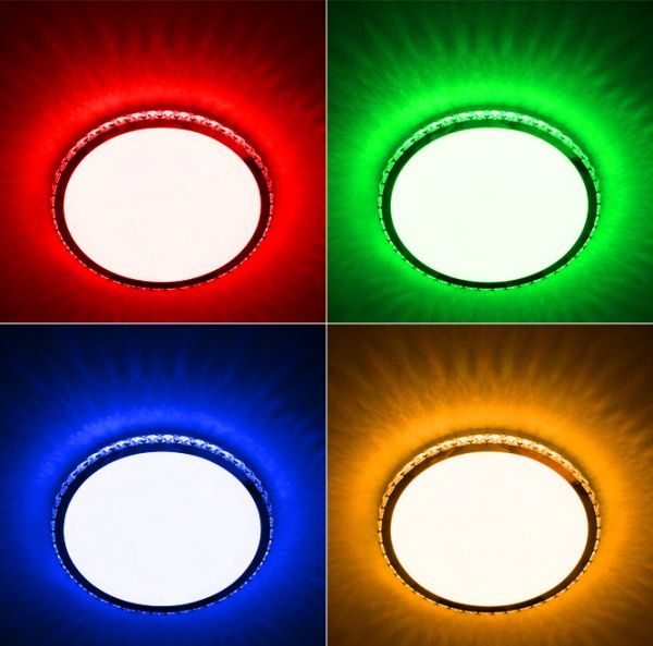 Светильник светодиодный Светкомплект CRY-R RGB TX IR RC с пультом ДУ 60 Вт белый/хром 2800-6000 К