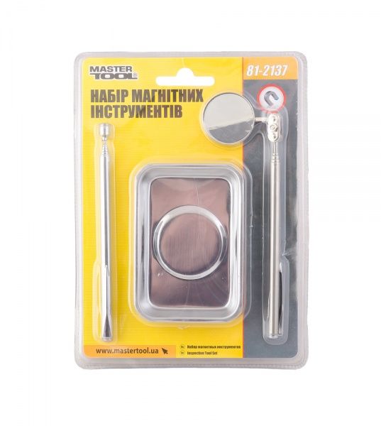 Набір магнітних інструментів (тарілка, захват, дзеркало) MASTERTOOL 81-2137