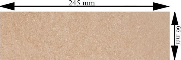 Клінкерна плитка Mattone Sabbia Beige Elewacja 24,5x6,6 Ceramika Paradyz