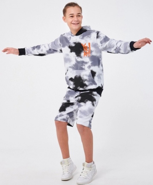 Комплект Smil 2 предмети для хлопчика Малюнок р.158 сірий 117345 