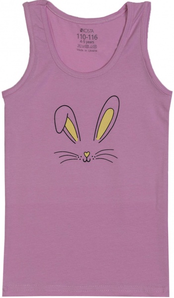 Майка для девочек KOSTA р.122–128 коктейльный розовый 2244-9 