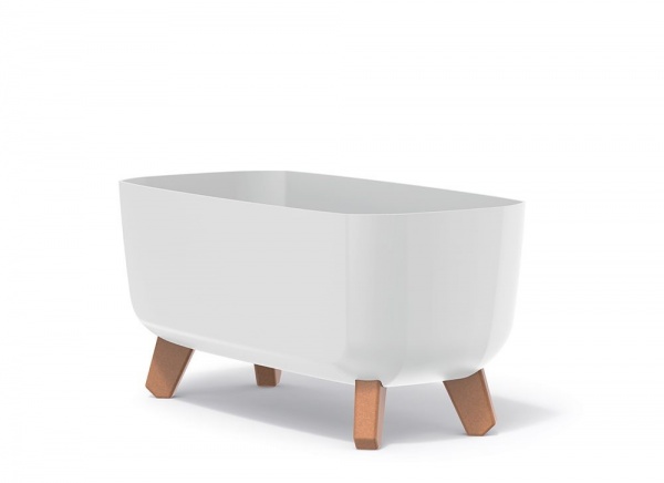 Ящик балконний PRP Gracia Case 400 мм на ніжках білий (64305-449) 