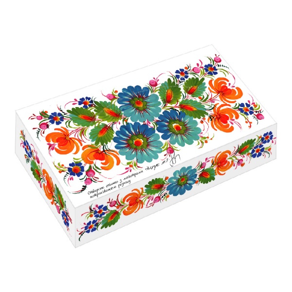 Салфетки столовые в коробке Будь Ласка АС+Петриковка 90 шт.