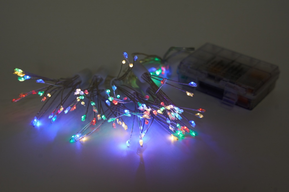 Электрогирлянда светодиодная Девилон Огненный шар на батарейках светодиодная (LED) 100 ламп (720780)