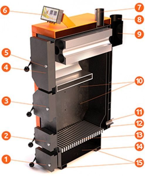 Котел твердопаливний Донтерм КОТ-13 Тurbo