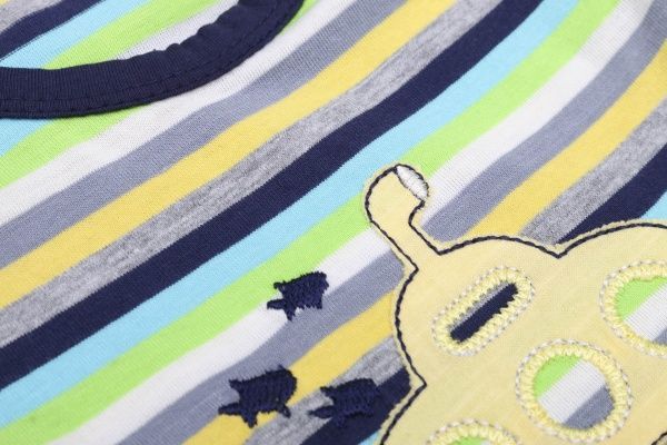 Комплект Фламинго для мальчиков желтый/полоска р.62 423-129 