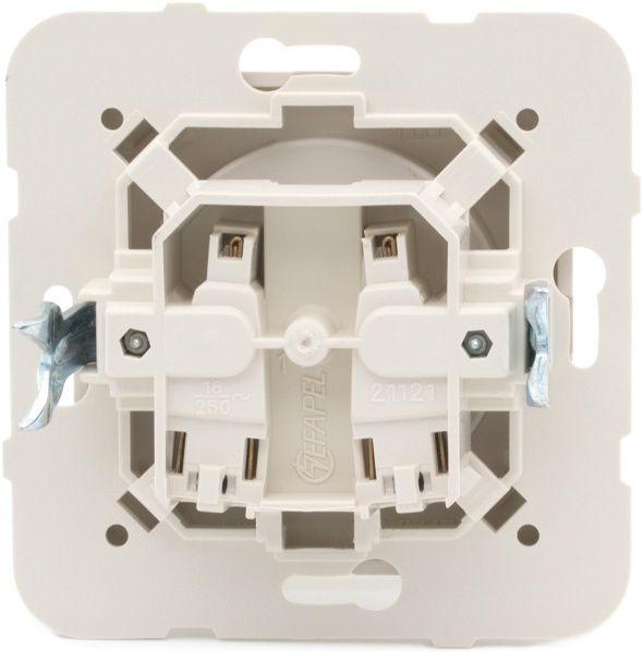 Розетка без заземлення Efapel Logus 16 А 250 В без шторок слонова кістка