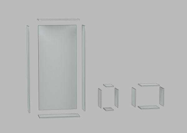 Стеллаж 1700x800x300 мм нимфея альба/дуб тахо (Текніс) 