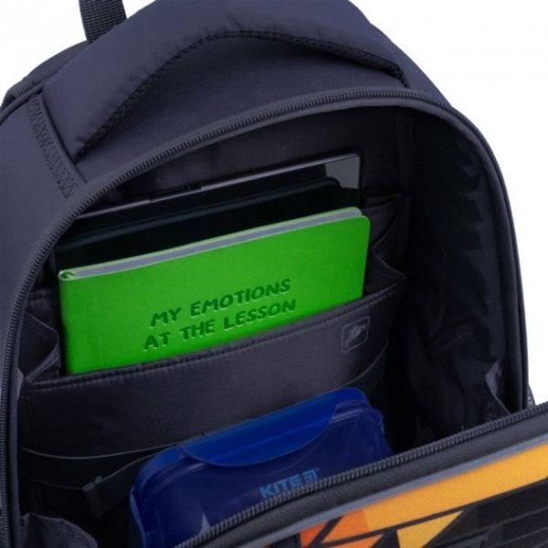 Рюкзак шкільний KITE Education каркасний Motorbike K21-555S-2