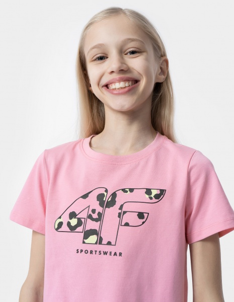 Футболка 4F TSHIRT F1008 4FJSS23TTSHF1008-56S р.134 рожевий