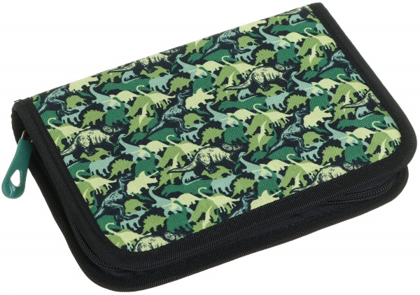 Пенал школьный Dino Динозавр Lider хаки
