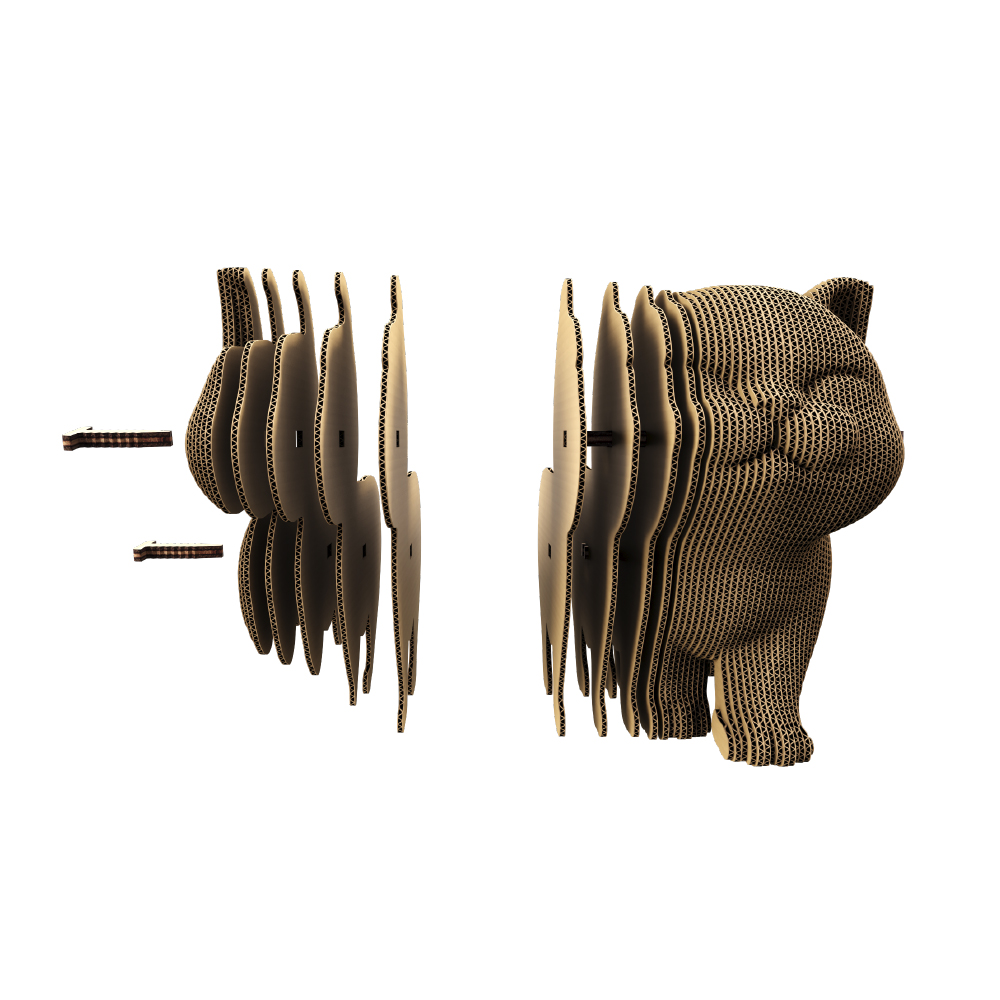 Конструктор картонний Cartonic 3D Puzzle KITTENS TRIO CARTKITTENS