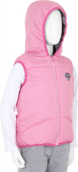 Жилет дитячий для дівчинки Соня з капюшоном р.104 світло-рожевий Н0107 