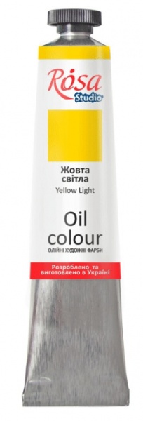Фарба олійна Жовта світла 45 мл Rosa Studio