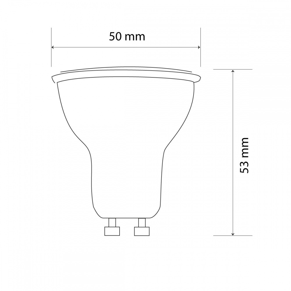 Лампа світлодіодна LED CONCEPT E GU10 8 Вт матова GU10 220 В 4500 К
