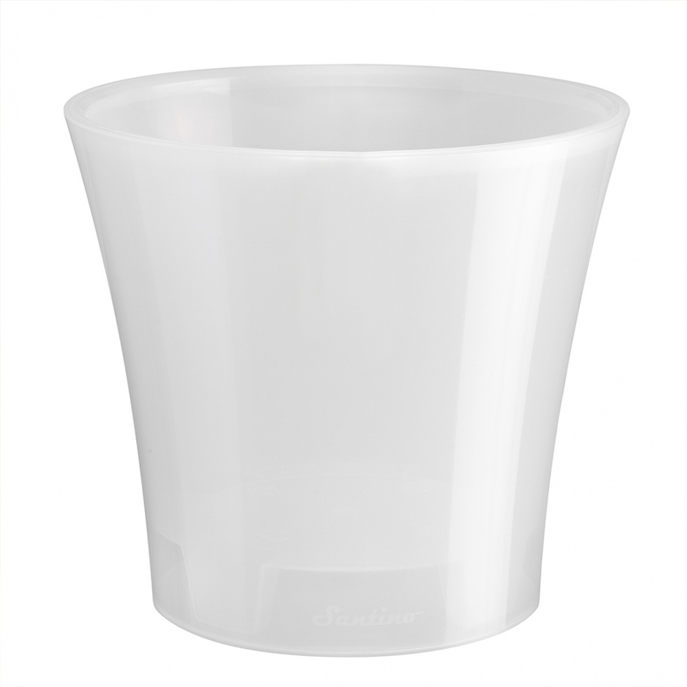 Вазон пластик Arte круглий прозорий 2 л Santino (2004703)