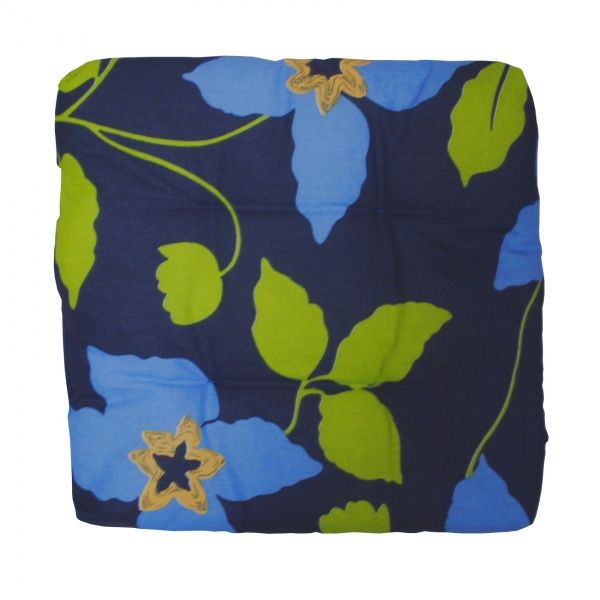 Подушка на стул 40х40х5 см синяя